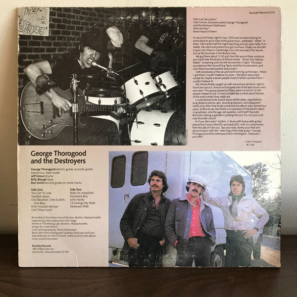 George Thorogood And The Destroyers* : George Thorogood And The Destroyers (LP, Album)