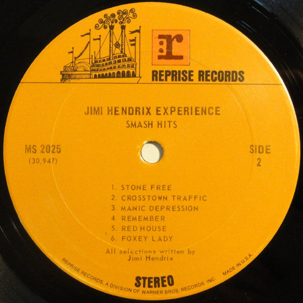 The Jimi Hendrix Experience : Smash Hits (LP, Comp, RE, Jac)