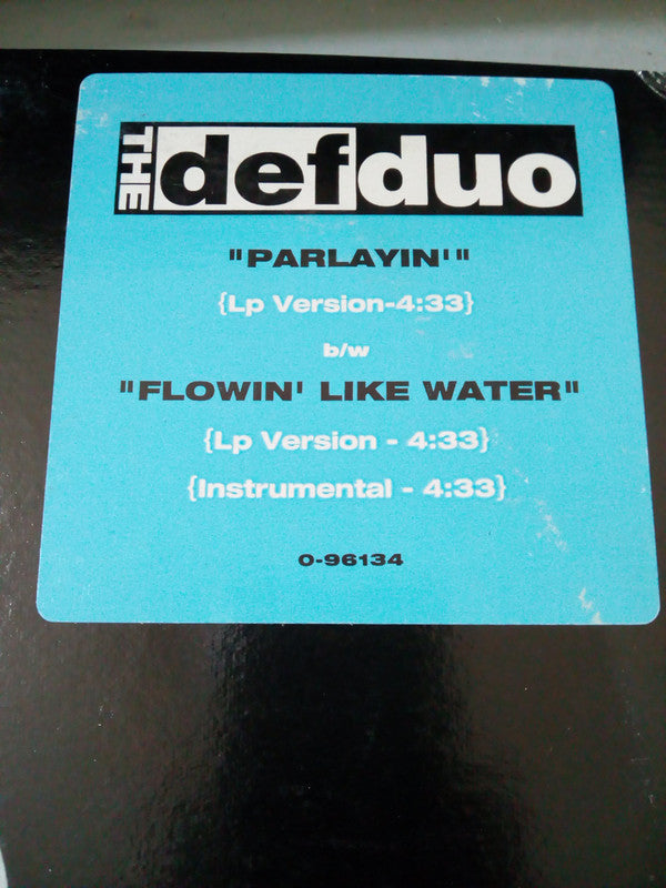 Def Duo : Parlayin' / Flowin' Like Water (12", Promo)