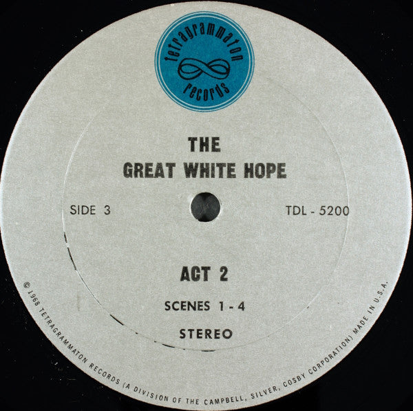 Herman Levin, Howard Sackler, James Earl Jones (2) : The Great White Hope (3xLP, box)