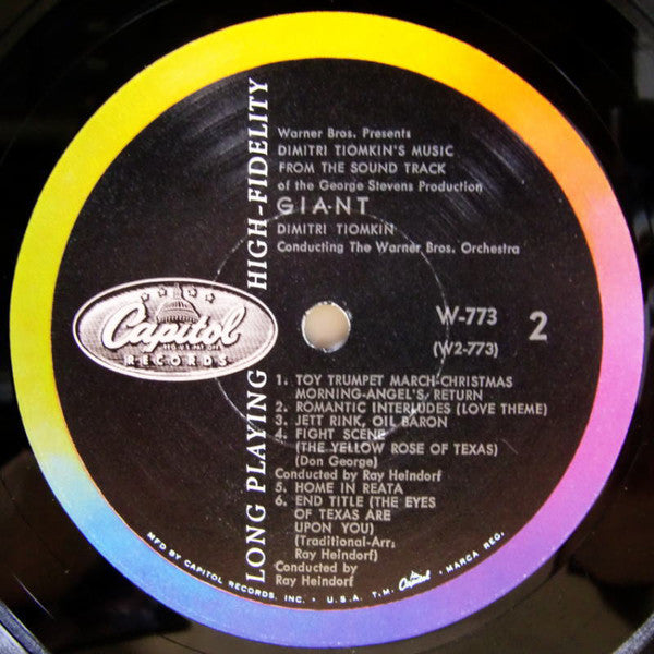 Dimitri Tiomkin : Giant (LP, Album, Mono, RE)