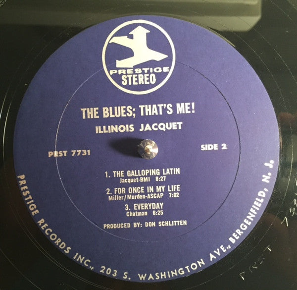 Illinois Jacquet : The Blues; That's Me! (LP, Album)