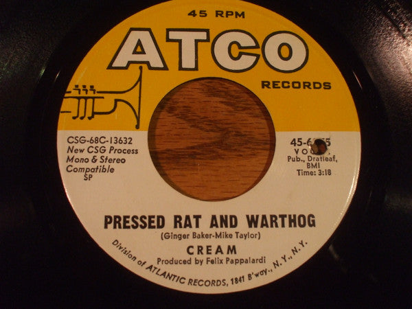 Cream (2) : Anyone For Tennis (7", Single)