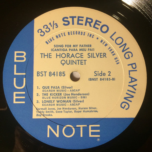 The Horace Silver Quintet : Song For My Father = Cantiga Para Meu Pai (LP, Album, RE, NY )