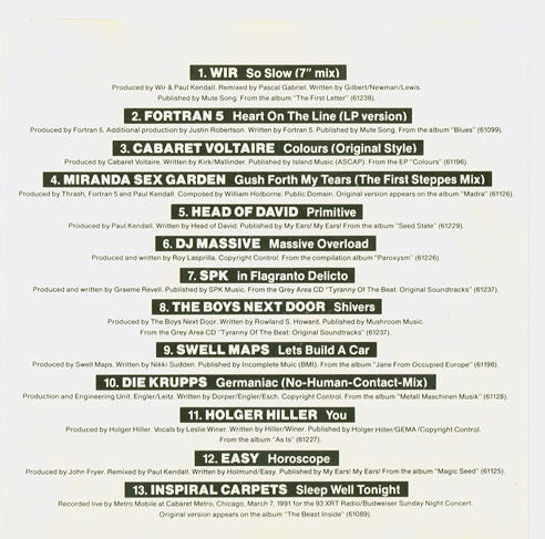 Various : Mute/Tonal Evidence 4 (CD, Comp, Ltd, Promo)