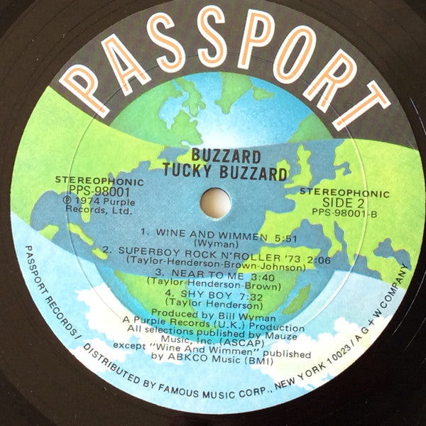 Tucky Buzzard : Buzzard! (LP, Album)