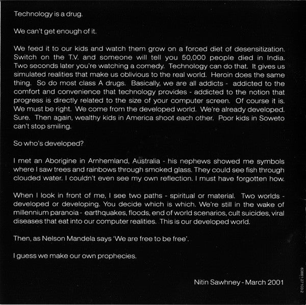 Nitin Sawhney : Prophesy (CD, Album)