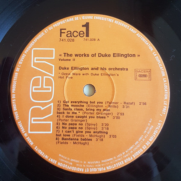 Duke Ellington And His Orchestra : The Works Of Duke - Integrale Volume 2 (LP, Comp)