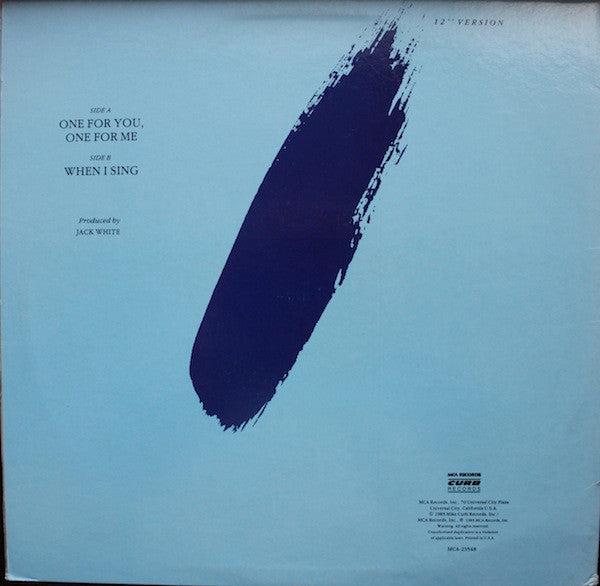 Mark Spiro : One For You, One For Me (12")