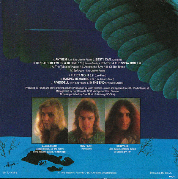 Rush : Fly By Night (CD, Album, RE, RM, PMD)