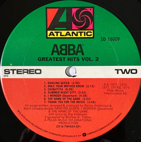 ABBA : Greatest Hits Vol. 2 (LP, Comp, Club, SP)