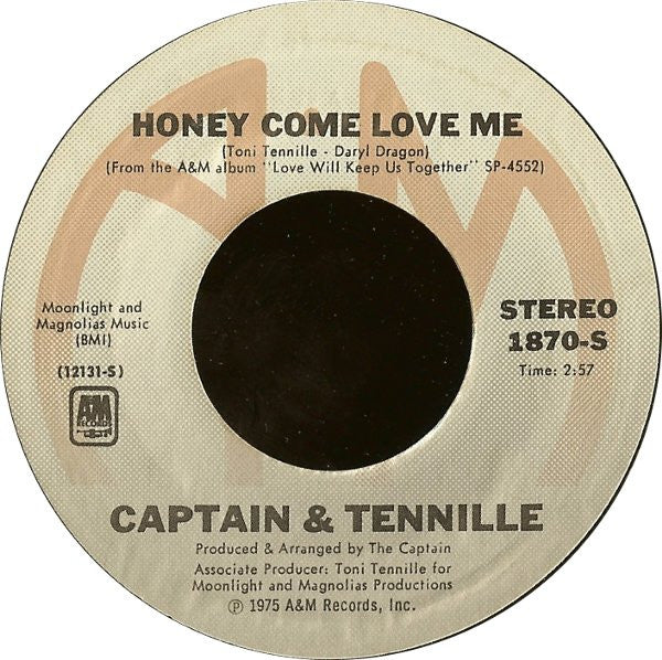 Captain And Tennille : Muskrat Love (7", Styrene, Pit)