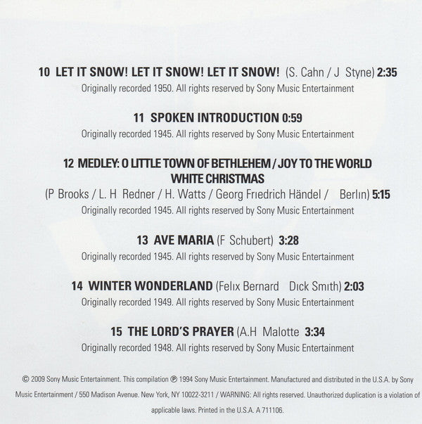 Sinatra* : Christmas Songs By Sinatra (CD, Comp, RE)