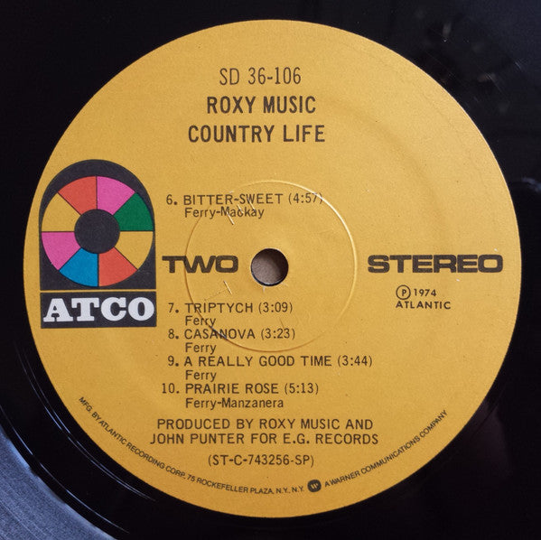 Roxy Music : Country Life (LP, Album, RE, Cen)