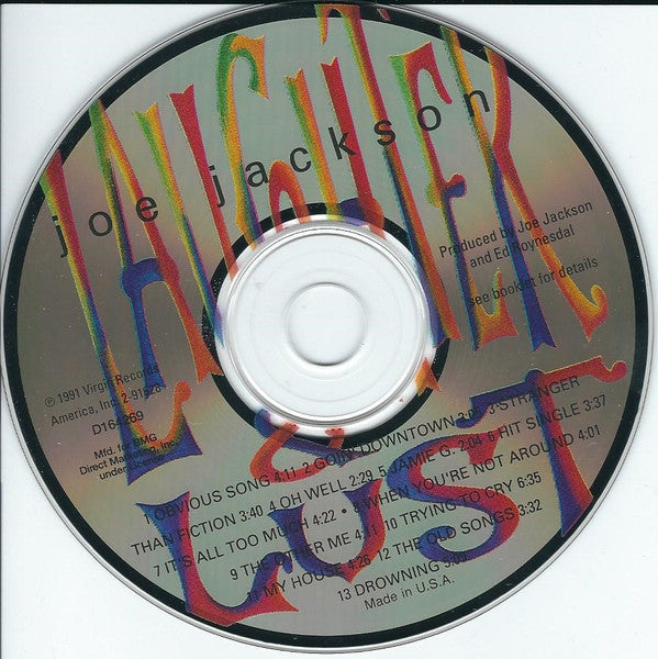 Joe Jackson : Laughter & Lust (CD, Album, Club)