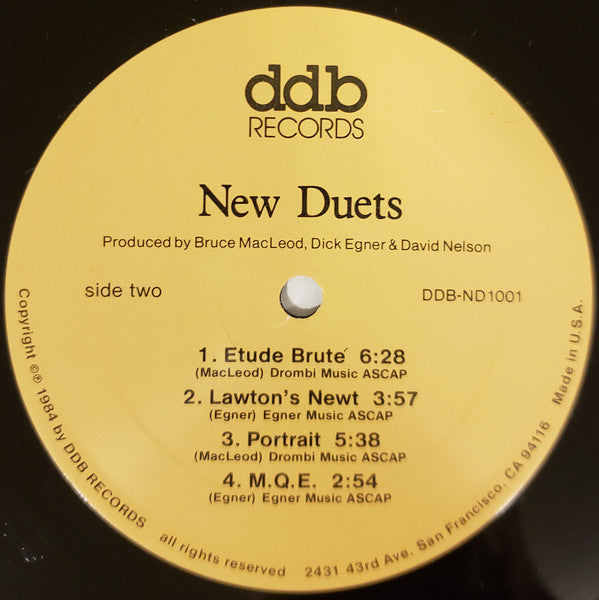 Dick Egner, Bruce MacLeod (2) : New Duets (LP, Album)
