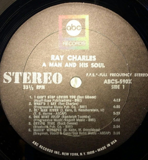 Ray Charles : A Man And His Soul (2xLP, Comp, Dlx, Ltd)