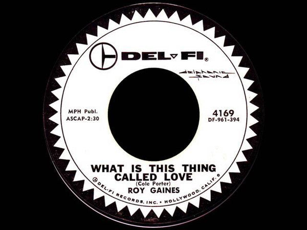 Roy Gaines : Lizzie / What Is This Thing Called Love (7", Promo)