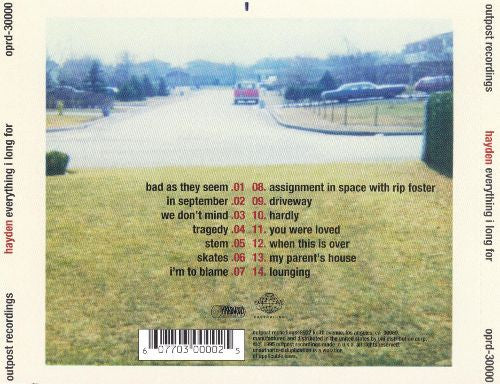 Hayden : Everything I Long For (CD, Album, Promo)