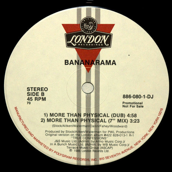 Bananarama : More Than Physical (12", Single, Promo)