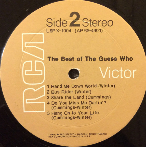 The Guess Who : The Best Of The Guess Who (LP, Comp, RP, Hol)