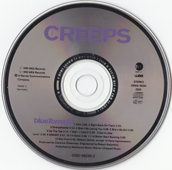 The Creeps : Blue Tomato (CD, Album)