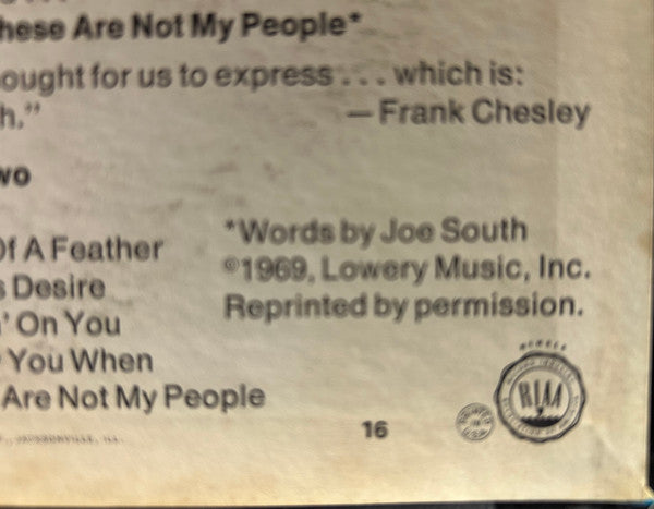 Joe South : Games People Play (LP, Album, Jac)
