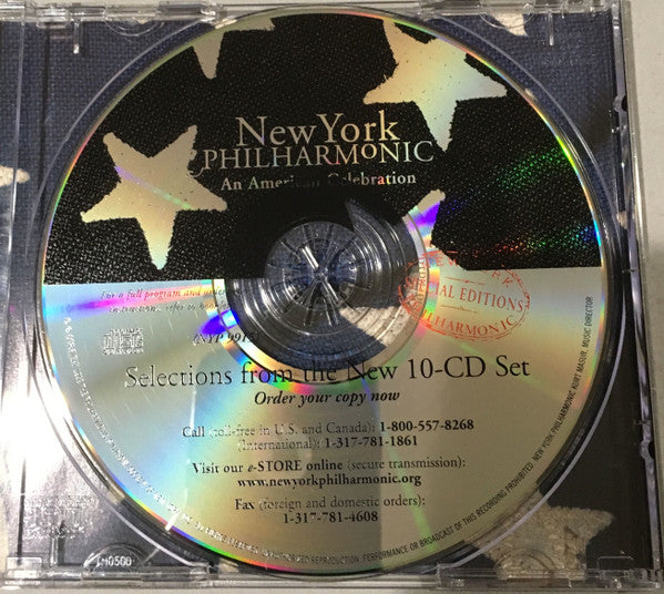 New York Philharmonic : An American Celebration: Selections From The New 10-CD Set! (CD, Comp, Promo, Smplr)