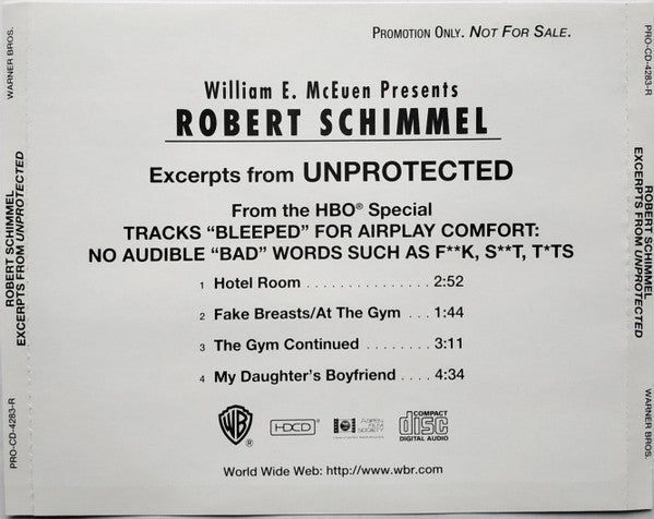Robert Schimmel : Excerpts From Unprotected (HDCD, Promo)