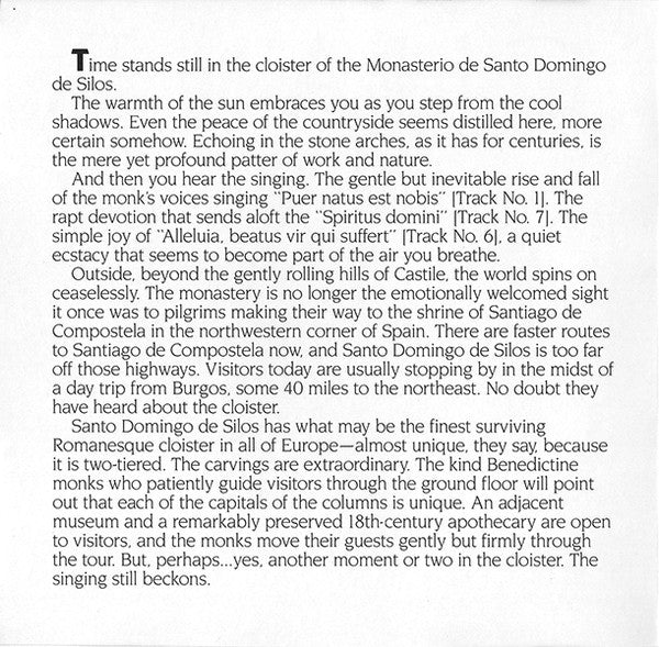 Coro De Monjes Del Monasterio De Santo Domingo De Silos : Chant (CD, Album, Club)