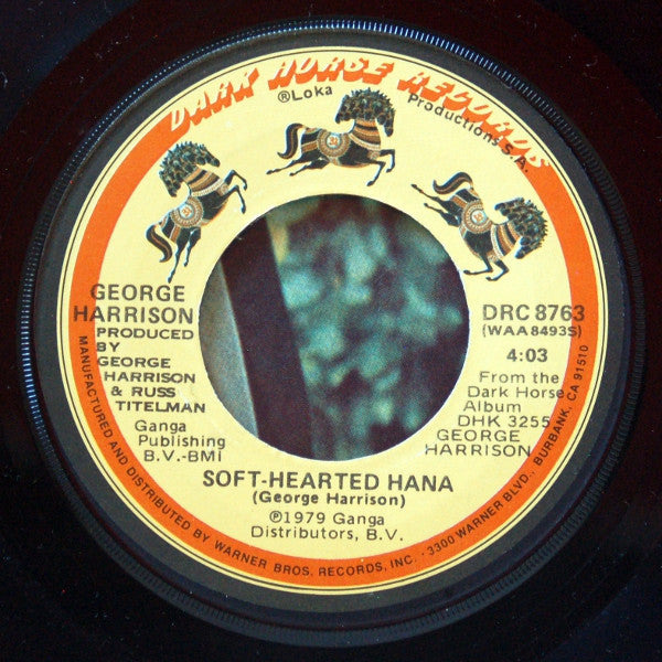 George Harrison : Blow Away (7", Single, Win)