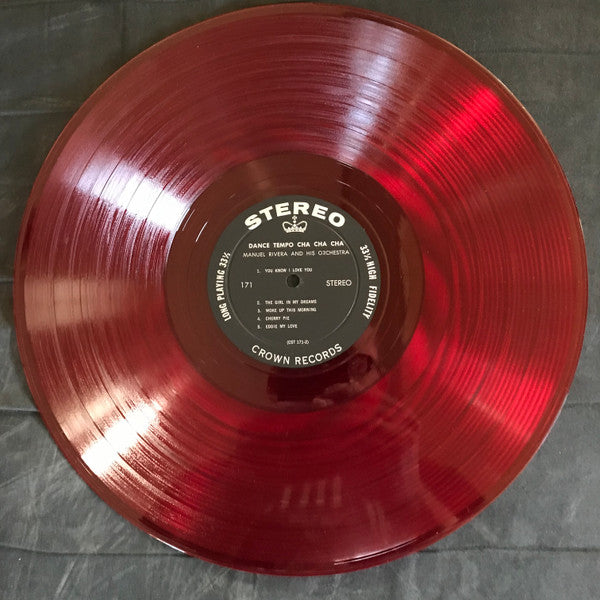 Manuel Rivera And His Orchestra : Dance Tempo Cha Cha Cha (LP, Red)