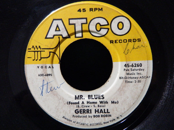 Gerri Hall : I Cried A Tear (7", Single)