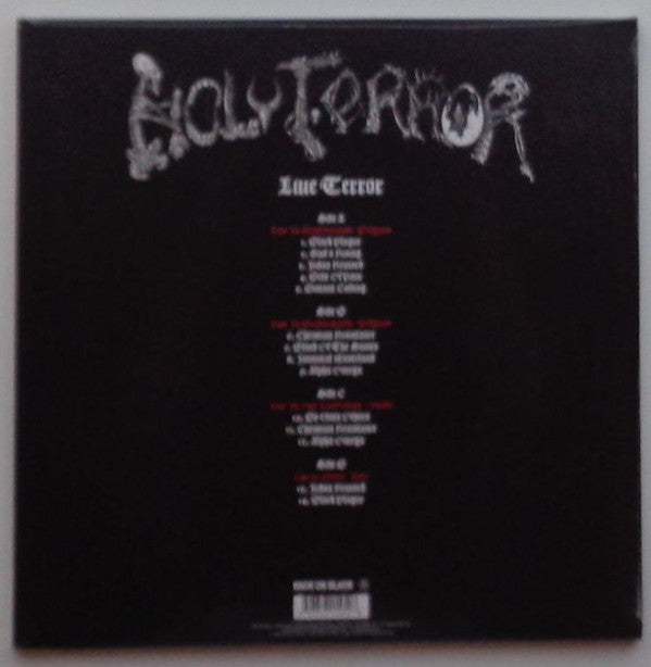 Holy Terror : Live Terror (2xLP, Album, Cle)