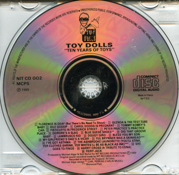 Toy Dolls : Ten Years Of Toys (CD, Album)