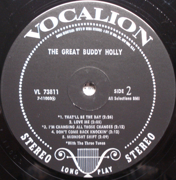 Buddy Holly : The Great Buddy Holly (LP, Album)