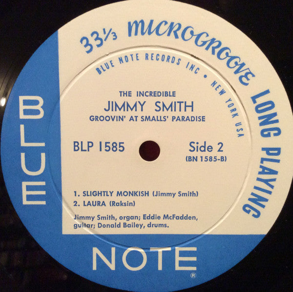 Jimmy Smith : Groovin' At Smalls' Paradise Volume 1 (LP, Album, Mono, RP)