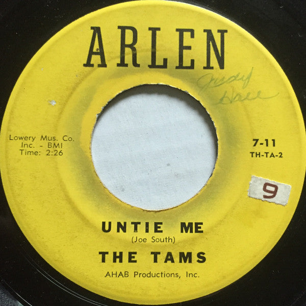 The Tams : Disillusioned / Untie Me (7", Single)
