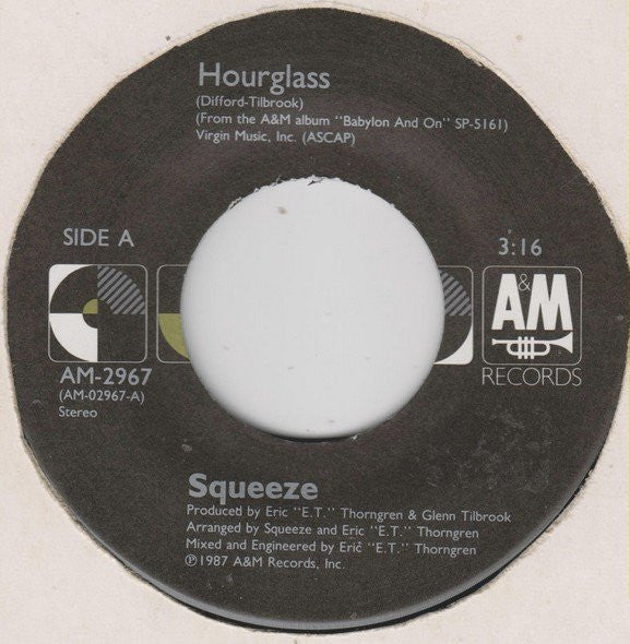 Squeeze (2) : Hourglass (7", Single, Pre)