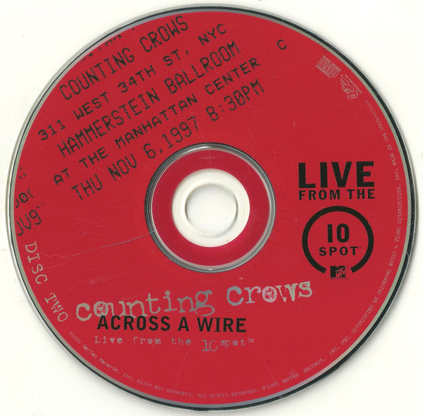 Counting Crows : Across A Wire (Live In New York City) (2xCD, Album, Club)