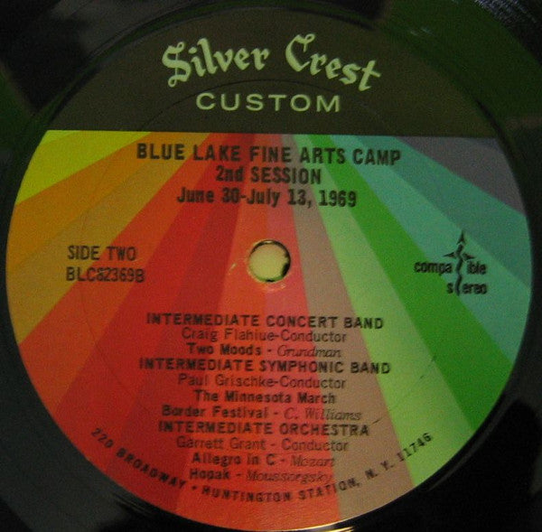 Blue Lake Fine Arts Camp : 1969 Sessions I & II (LP, Album)
