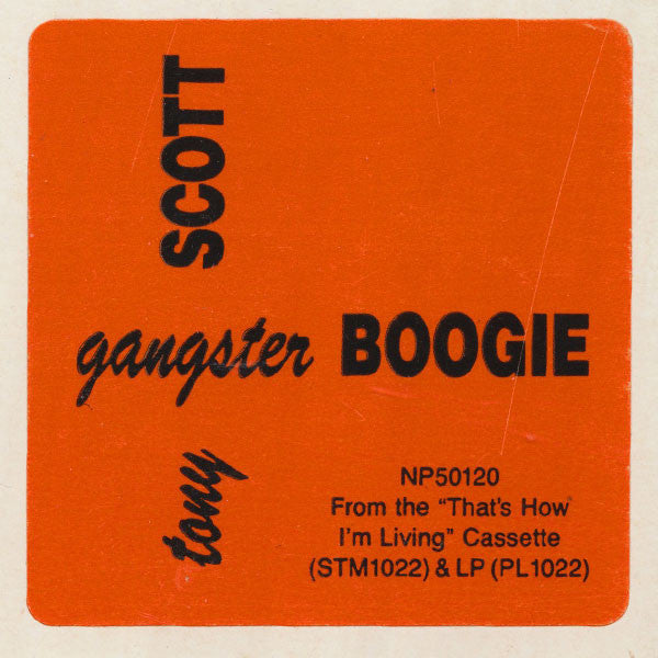 Tony Scott : Gangster Boogie (12", Promo)