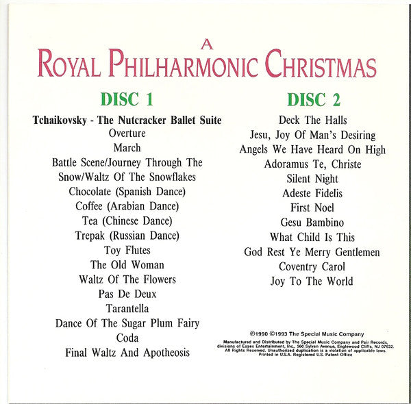 Royal Philharmonic Orchestra : A Royal Philharmonic Christmas (2xCD, Album, Comp)