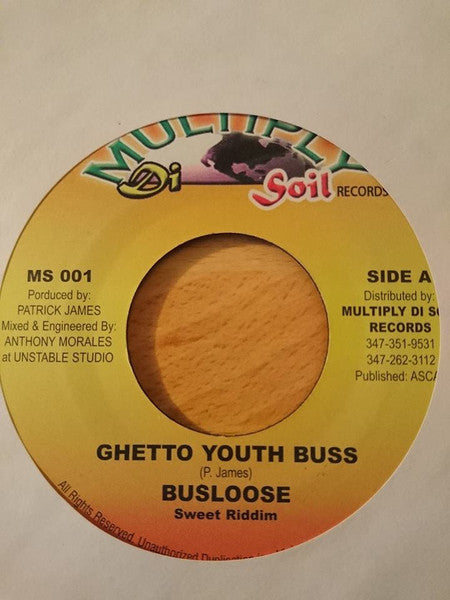 Busloose : Ghetto Youth Buss (7", Single)