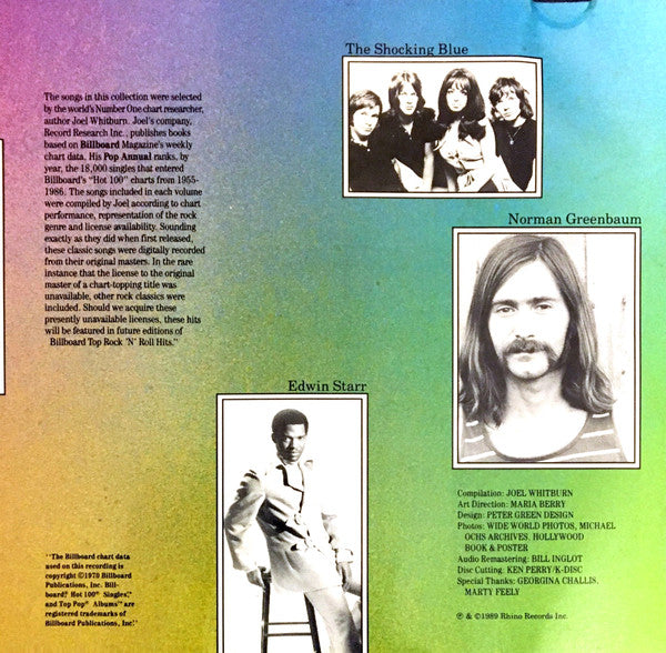 Various : Billboard Top Rock'n'Roll Hits - 1970 (CD, Comp, RM, RP)