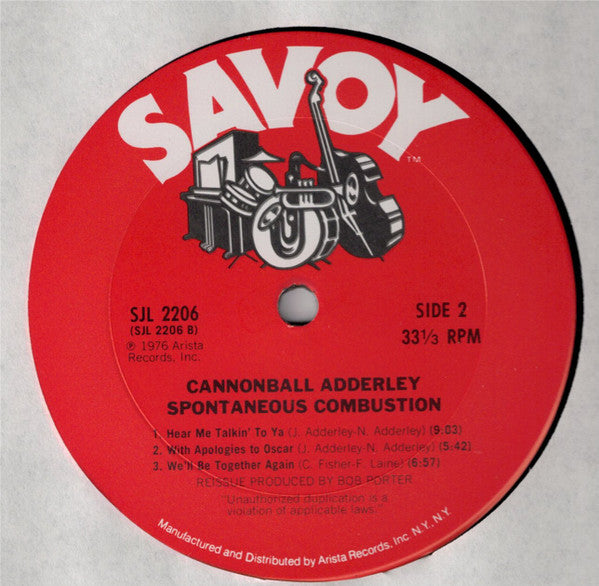 Cannonball Adderley : Spontaneous Combustion (2xLP, Comp, RE, Gat)