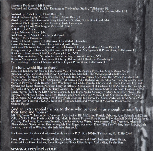 Creed (3) : My Own Prison (CD, Album, RE)