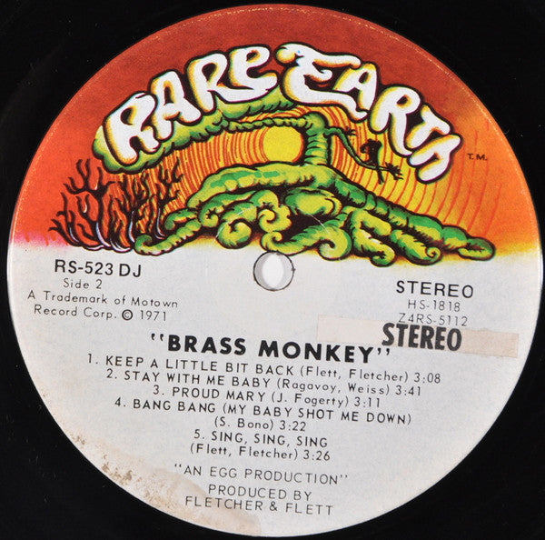 Brass Monkey (4) : Brass Monkey (LP, Album, Promo)