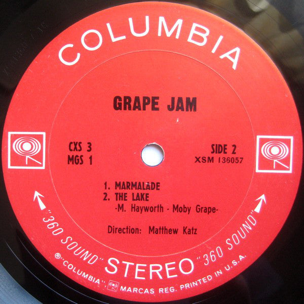 Moby Grape : Grape Jam (LP, Album, Pit)