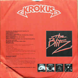 Krokus : The Blitz (LP, Album, Club, CRC)